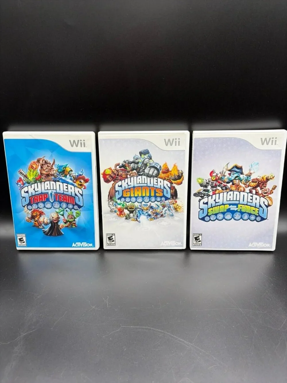 Skylander Swap Force, Trap Team & Giants Lot of 3 - Nintendo Wii, Complete CIB
